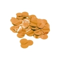 Coriandoli arancione metal per palloncini 2,3cm, 1 bustina da 15g.