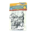 Frange in Mylar argento con adesivo, 1pz.