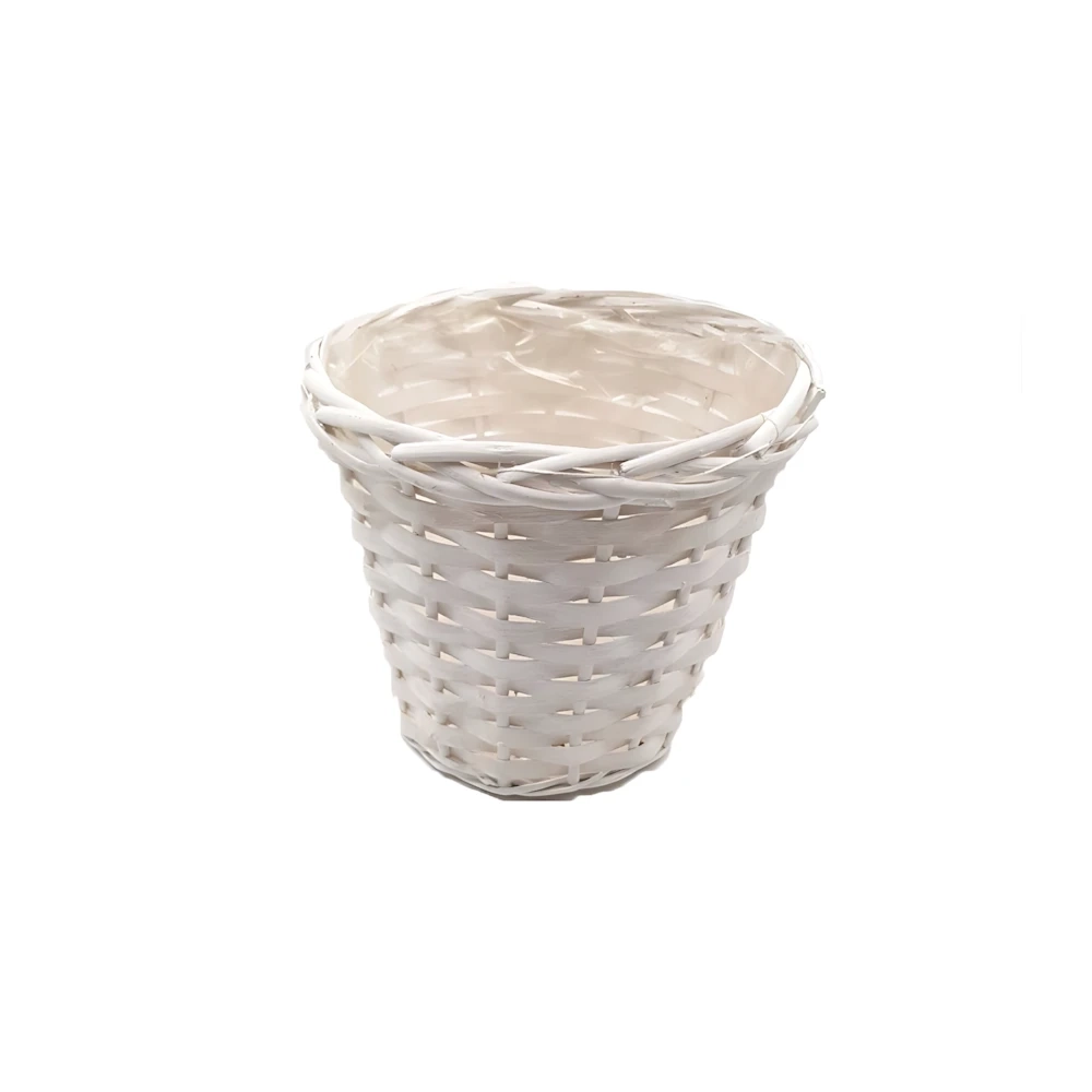 Cestino di vimini Bianco 16cm, 1pz.