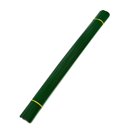 Legacci verdi con anima in fil di ferro 60cm. Confezione da 2,5kg.