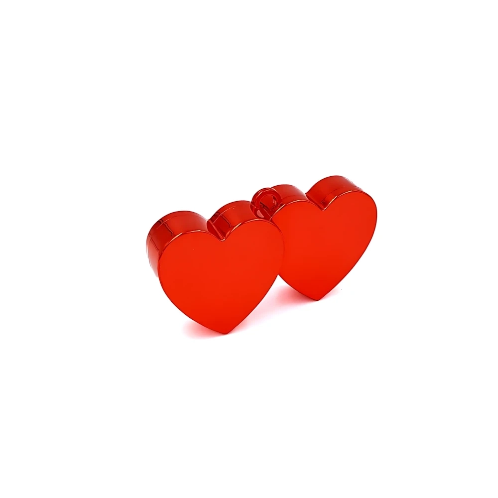 Pesetto per palloncini Cuori Rosso, 1pz.