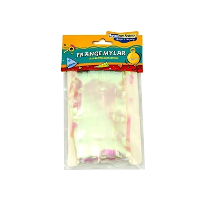 Frange in Mylar iridescente con adesivo, 1pz.