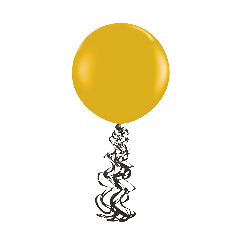 Spirale nera per Palloncini - 1 conf. da 6 pz.