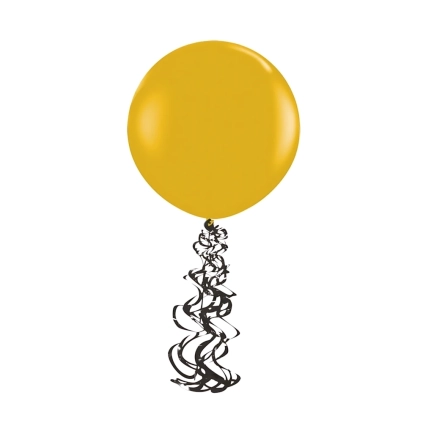 Spirale nera per Palloncini - 1 conf. da 6 pz.