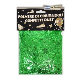 Polvere di Coriandoli Verde, 1 bustina da 50g.