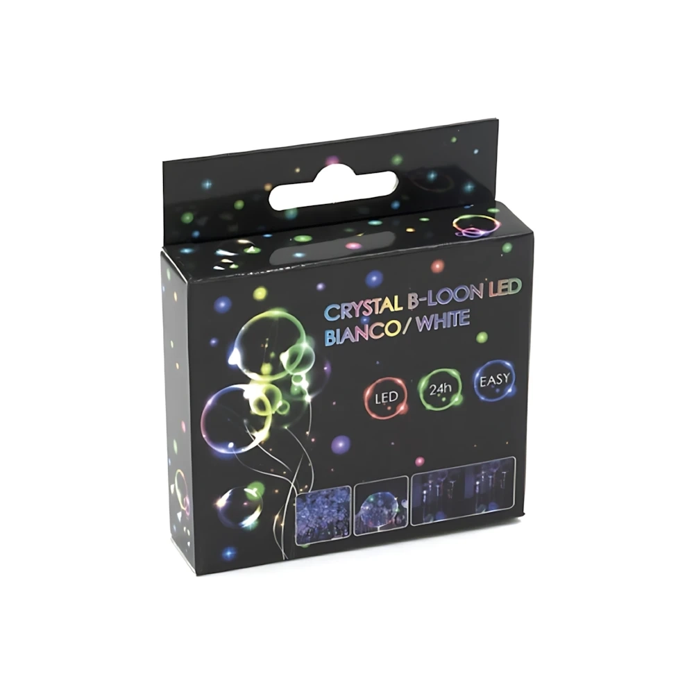 Filo 3mt con micro led a batteria bianco caldo e pallone, 1pz.