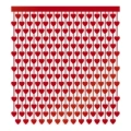 Foil Backdrop a Cuori Rossi 100x200 cm,  1pz.
