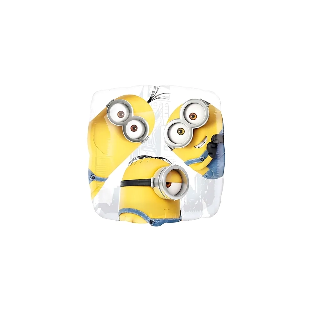 Palloncino Cattivissimo Me quadrato standard shape 17" (43cm) in mylar, 1pz.