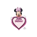 Palloncino Minnie Happy Birthday Personalizzabile super shape 33" (83cm) in mylar, 1pz.