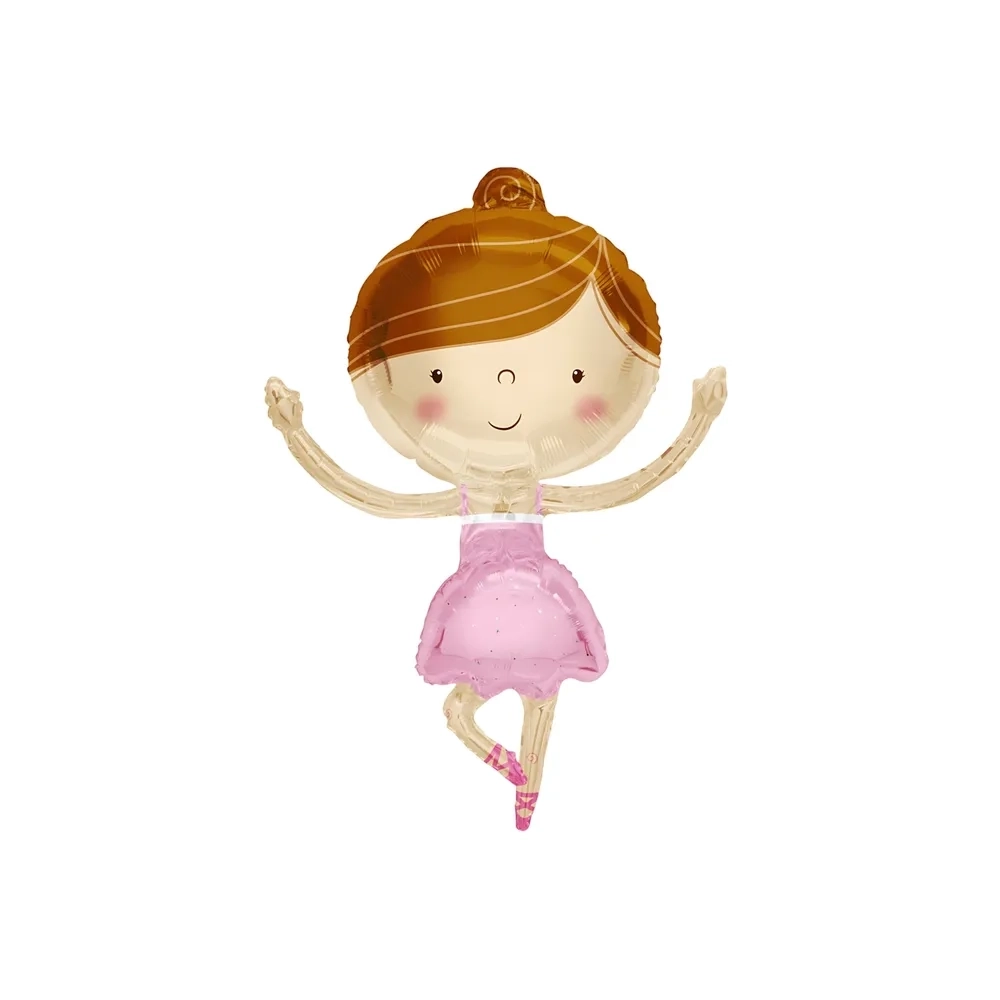 Palloncino Ballerina super shape 36" (91cm) in mylar, 1pz.