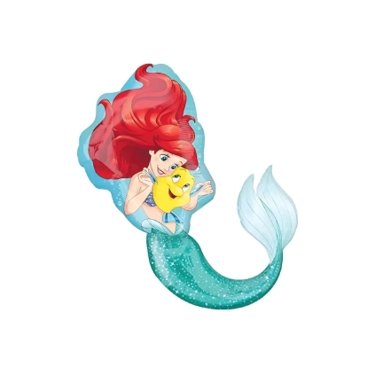 Palloncino La Sirenetta Ariel super shape 34" (86cm) in mylar, 1pz.