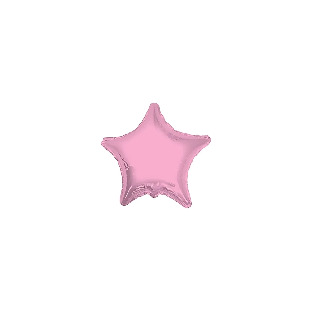Palloncini Stella Rosa Baby mini shape 9" (22cm) in mylar, 5pz.