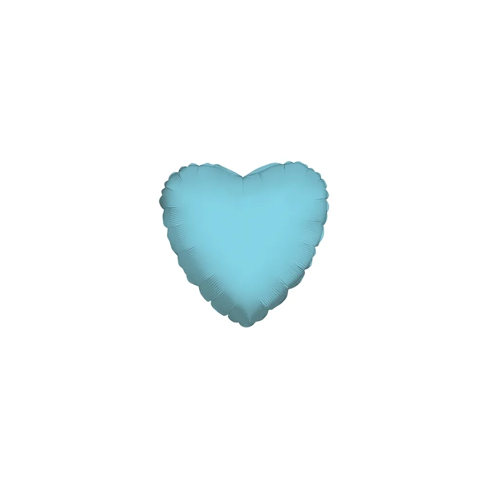 Palloncini Cuore Celeste Baby mini shape 9" (22cm) in mylar, 5pz.
