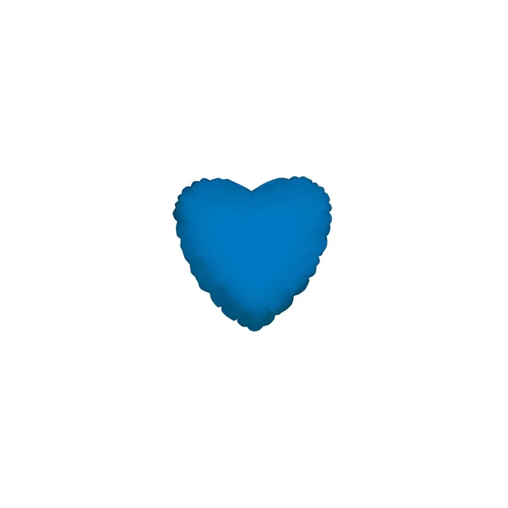 Palloncini Cuore Blu Scuro micro shape 4" (10cm) in mylar, 5pz.