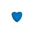 Palloncini Cuore Blu Scuro micro shape 4" (10cm) in mylar, 5pz.