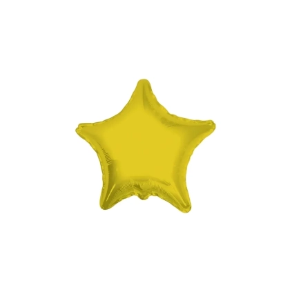 Palloncino Stella Oro standard shape 18" (45cm) in mylar, 1pz.