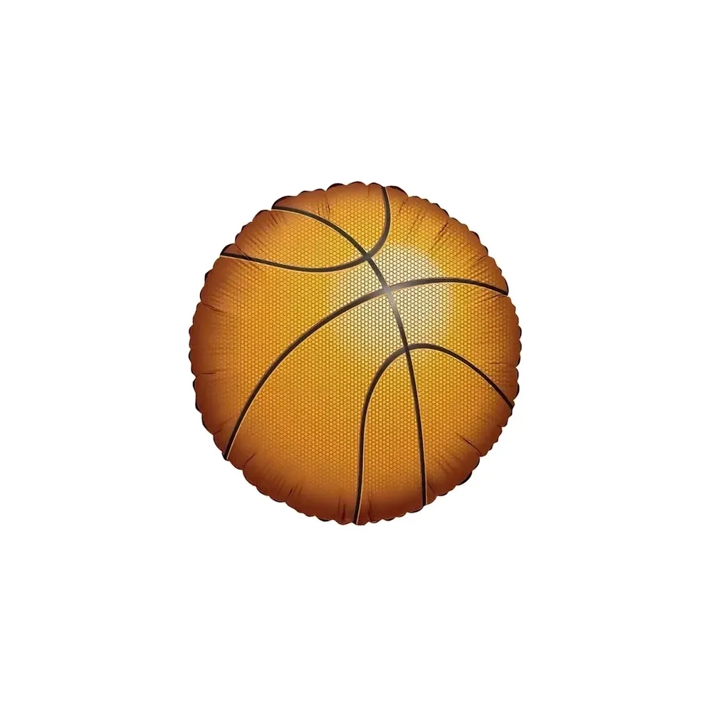 Palloncino Pallone da Basket standard shape 18" (45cm) in mylar, 1pz.