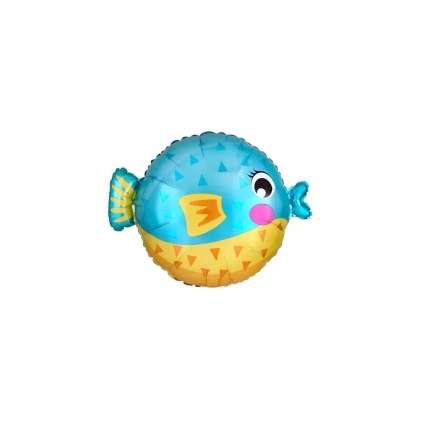 Palloncino Pesce Palla standard shape 19" (48cm) in mylar, 1pz.