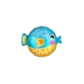 Palloncino Pesce Palla standard shape 19" (48cm) in mylar, 1pz.