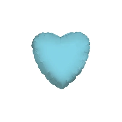 Palloncino Cuore Celeste Baby standard shape 18" (45cm) in mylar, 1pz.