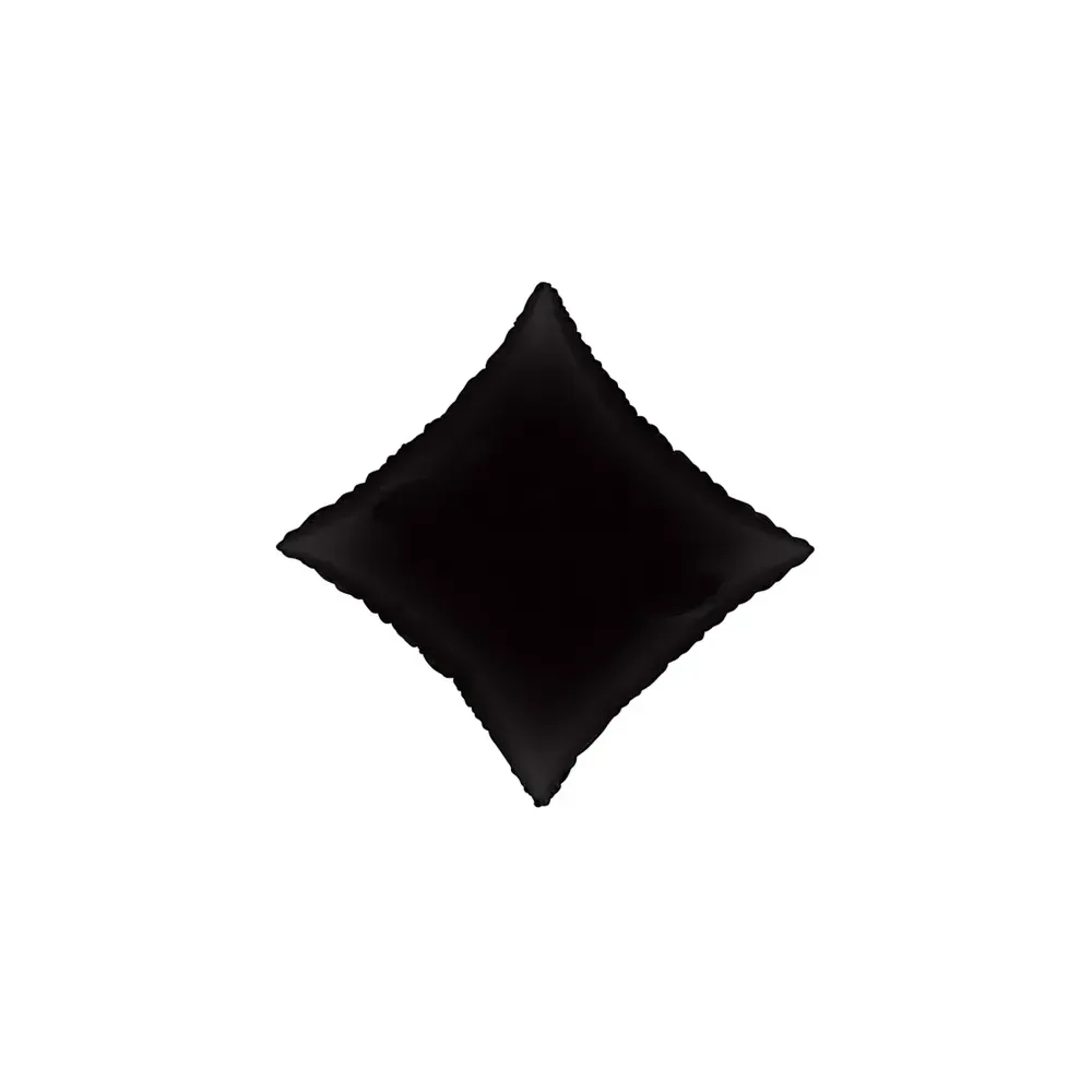 Palloncino Diamante Nero standard shape 18" (45cm) in mylar, 1pz.