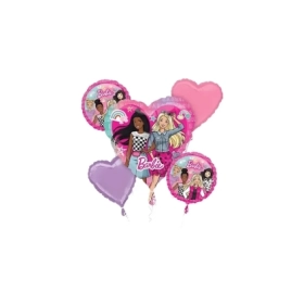 Palloncino Barbie Dream Bouquet standard shape 18" (45cm) in mylar, 1pz.