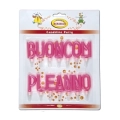 Candeline scritta Buon Compleanno rosa, 1pz.