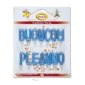 Candeline scritta Buon Compleanno celeste, 1pz.
