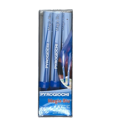 Candela fontana pirotecnica Magia Blu, categoria F1, 3pz.