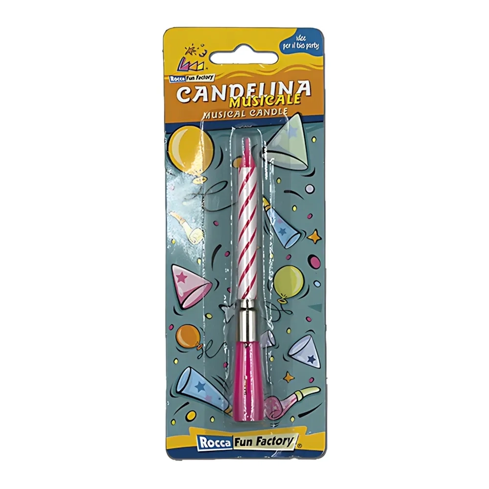 Candeline Musicale rosa, 1pz.