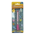 Candeline Musicale rosa, 1pz.