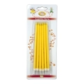 Candeline Ministelo sottili colore gialla, 12pz.