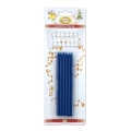 Candeline Ministelo sottili colore Blu, 12pz.