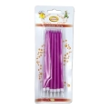 Candeline Ministelo sottili colore Lavanda, 12pz.
