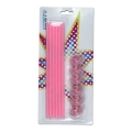 Candeline Stelo 18 cm rosa, 6pz.