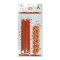 Candeline Stelo 18 cm Arancio, 6pz.