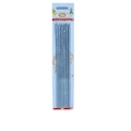 Candeline stelo gigante argento glitter 23cm, 6pz.