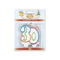 Candelina 30 anni Multicolore, 1pz.