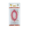 Candelina numero 0 rosa glitter Grande, 1pz.