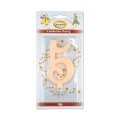 Candelina numero 5 avorio glitter grande, 1pz.