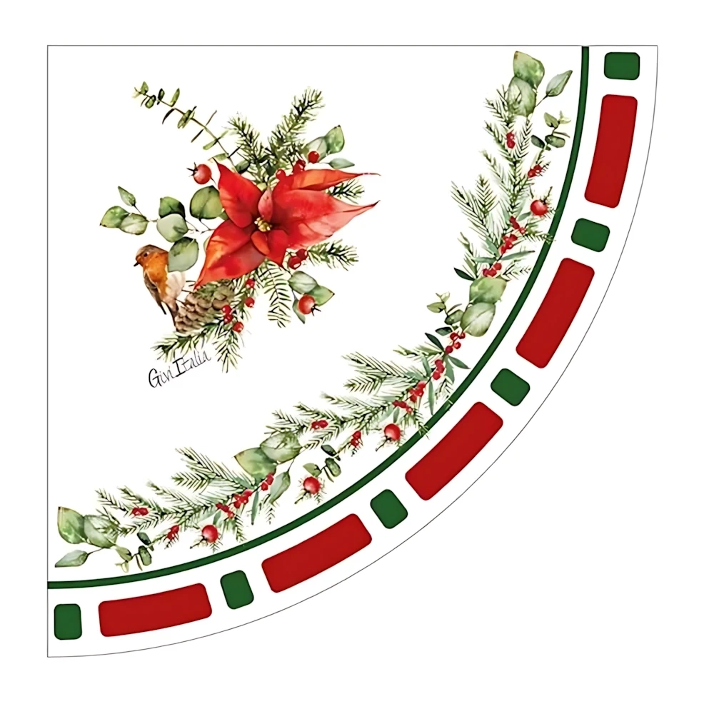Tovaglia Smerlo Tondo Christmas Eve 33X33cm, 16pz.