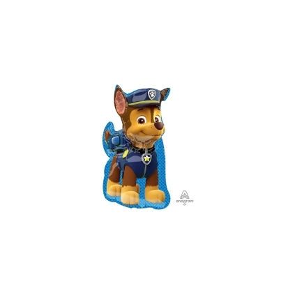 Palloncini Paw Patrol Chase mini shape 11" (27cm) in mylar, 5pz.