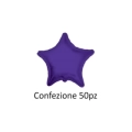 Palloncini Stella Viola standard shape 18" (45cm) in mylar, 50pz.