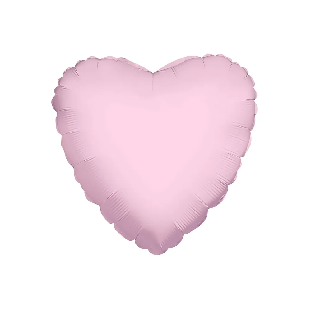 Palloncino cuore Rosa Chiaro super shape 36" (91cm) in mylar, 1pz.