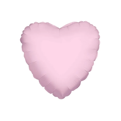 Palloncino cuore Rosa Chiaro super shape 36" (91cm) in mylar, 1pz.