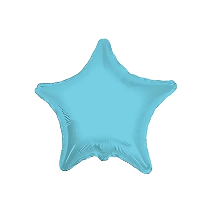 Palloncino Stella Celeste Chiaro super shape 36" (91cm) in mylar, 1pz.