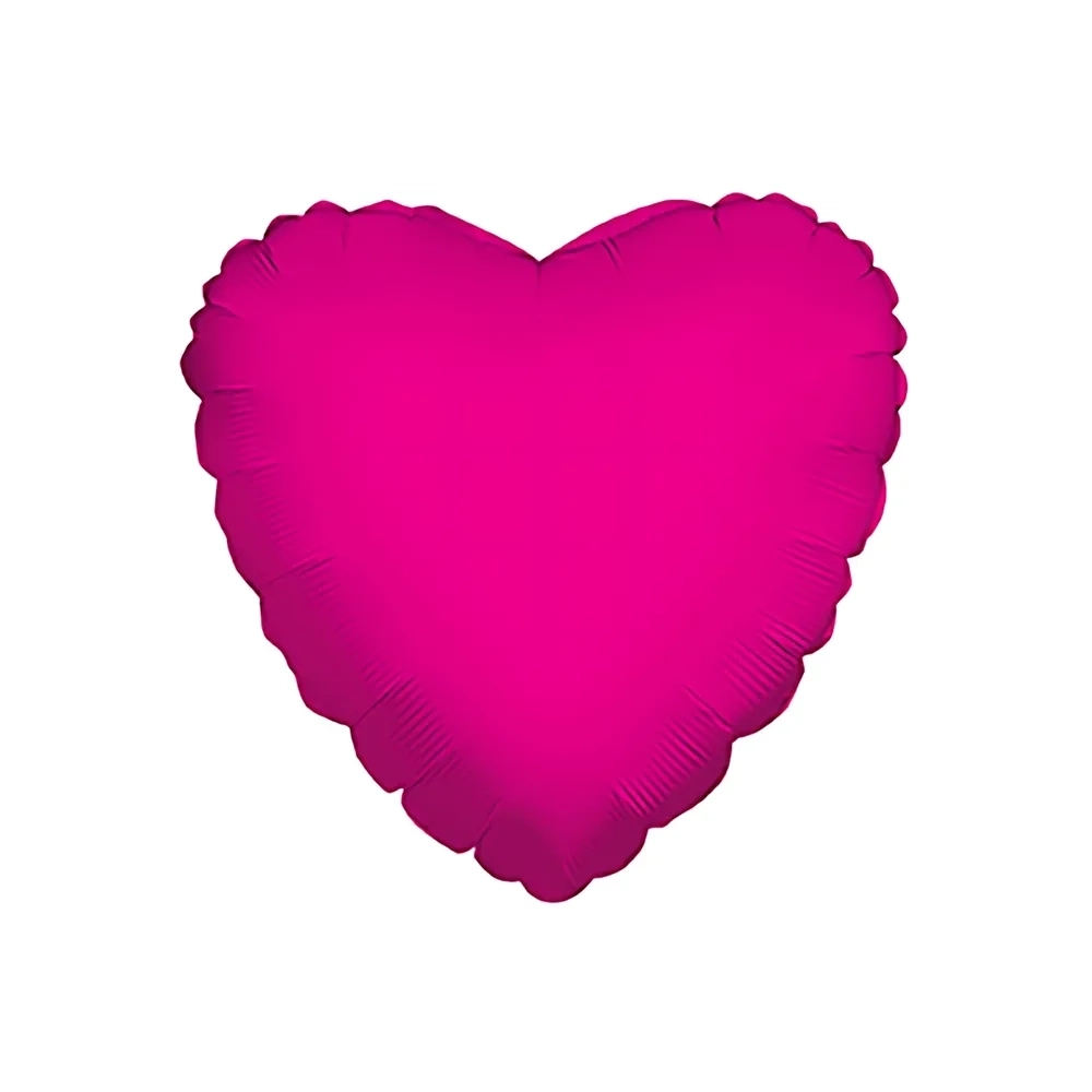 Palloncino cuore Fucsia super shape 36" (91cm) in mylar, 1pz.