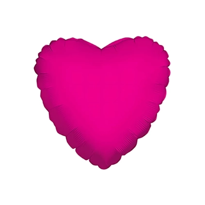 Palloncino cuore Fucsia super shape 36" (91cm) in mylar, 1pz.