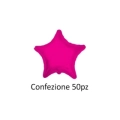 Palloncini Stella Fucsia standard shape 18" (45cm) in mylar, 50pz.