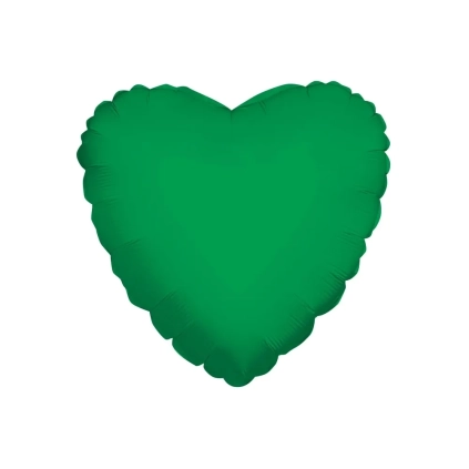 Palloncino cuore Verde super shape 36" (91cm) in mylar, 1pz.